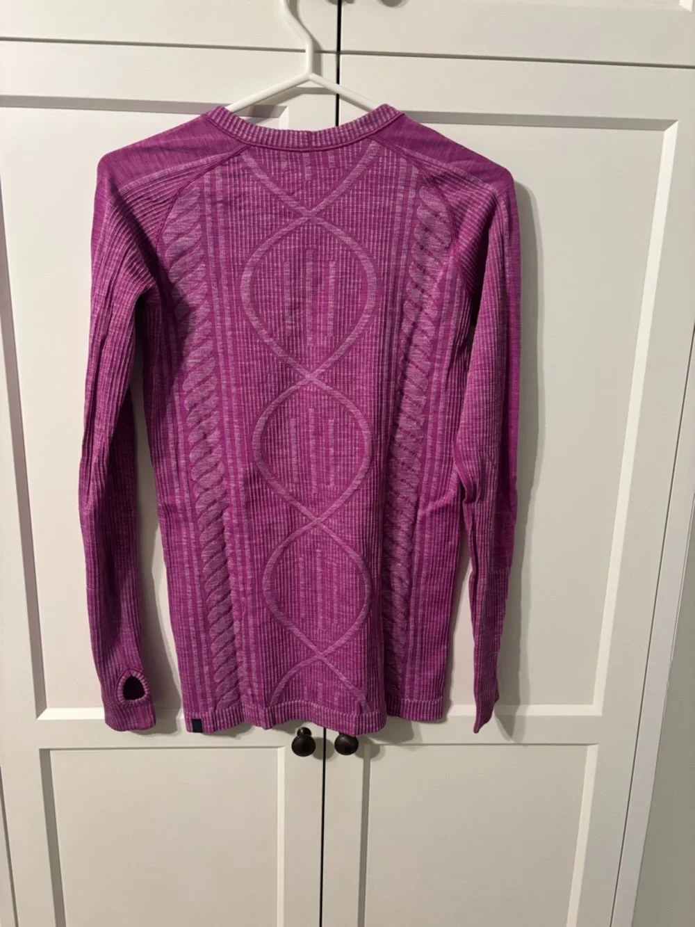 Lululemon Seamless Long Sleeve Top – Pink/Purple (– See Measurements) - Picture 3 of 6